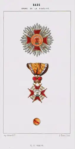 Hausorden der Treue Baden Ordre de la Fidelite Orden medal decoration