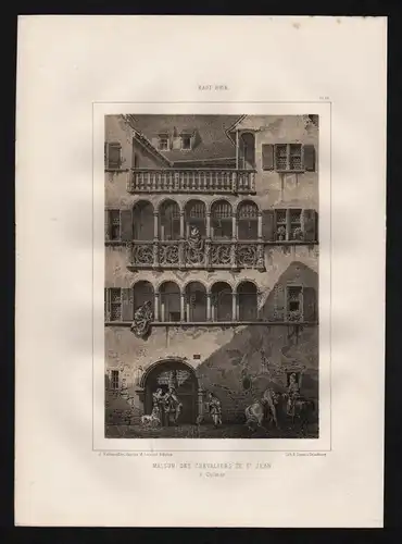 Colmar Elsass Alsace Lithographie Rothmuller