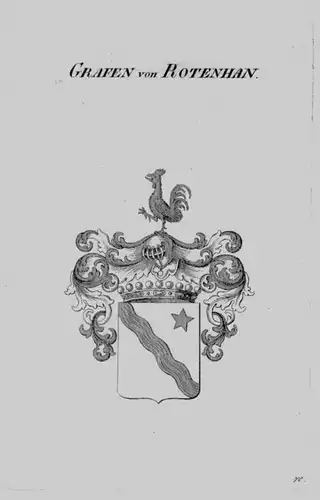Rotenhan Wappen Adel coat of arms heraldry Heraldik crest Kupferstich