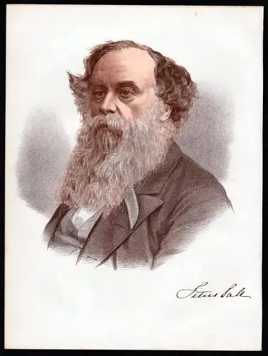 Titus Salt (1803-1876) Politiker - Lithographie Portrait