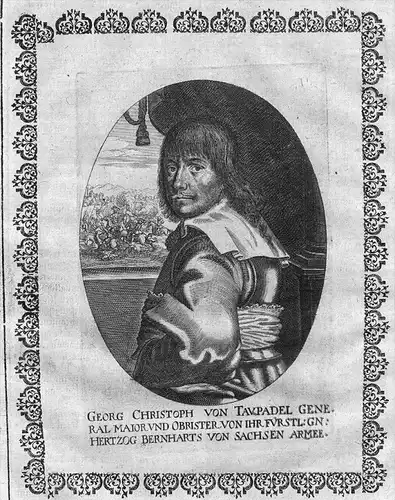 Georg Christoph Taubadel Kupferstich Portrait engraving