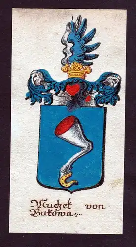 Muchek von Bukowa Böhmen Wappen coat of arms Manuskript