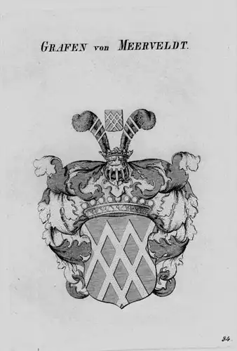Meerveldt Wappen Adel coat of arms heraldry Heraldik crest Kupferstich