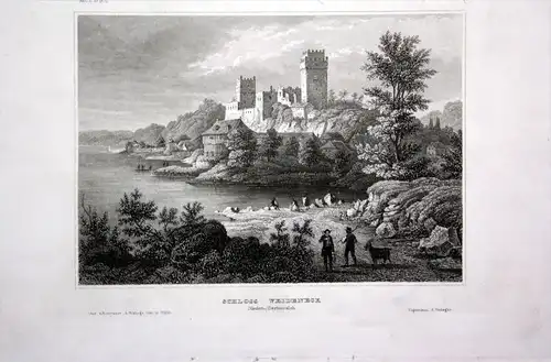 Schloss Weideneck Tiefenbach Österreich Austria engraving