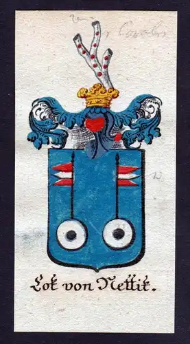 Lot von Kettik Böhmen Wappen coat of arms Manuskript