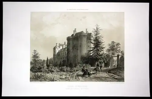 Chateau de Montmuran - Chateau de Montmuran Les Iffs Bretagne Frankreich France Lithographie