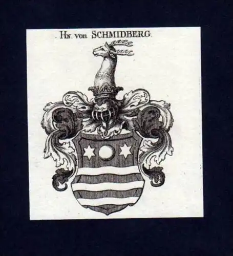 Herren v. Schmidberg Kupferstich Wappen