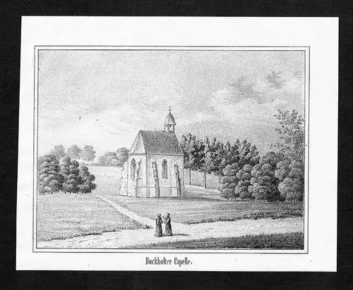 Bockholt Kapelle Original Lithographie