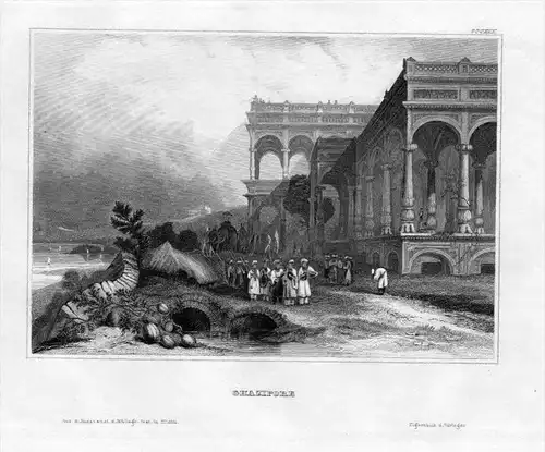 Ghazipur Lottar Pradesh Varanasi Indien India engraving