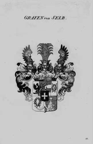 Selb Wappen Adel coat of arms heraldry Heraldik crest Kupferstich