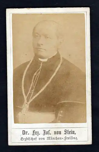Franz Josef von Stein Erzbischof original Foto photo CDV