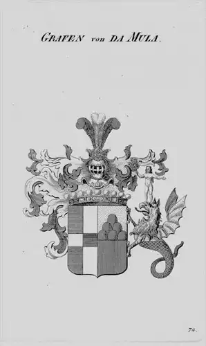 Da Mula Wappen Adel coat of arms heraldry Heraldik crest Kupferstich