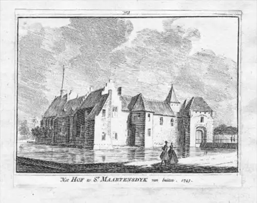 Maartensdijk De Bilt Holland engraving Kupferstich gravure