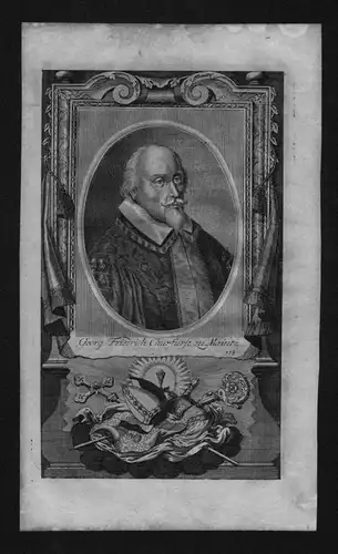 Georg Friedrich von Greiffenklau Kurfürst Erzbischof Kupferstich Portrait