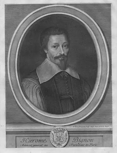 Hieronymus Bignon -  Portrait Wappen