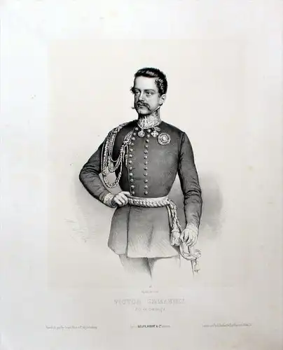 Victor Emmanuel - Roi de Sardaigne - Vittorio Emanuele II di Savoia (1820-1878) re König king Italy Italia It