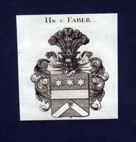 Herren v. Faber Heraldik Kupferstich Wappen