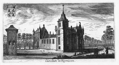 Kasteel Hemiksem Antwerpen gravure