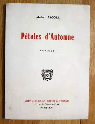 Madou Pacora Petales d'Automne Poemes edition originale EO rare