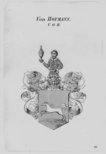 Von Hofmann Wappen Adel coat of arms heraldry Heraldik crest Kupferstich