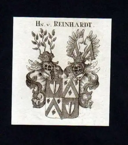 Herren v. Reinhardt Reinhart Kupferstich Wappen