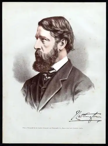 Spencer Cavendish (1833-1908) Politiker - Lithographie Portrait