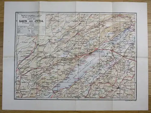 - Neuenburgersee Neuchatel La Chaux de Fonds Schweiz Karte Landkarte