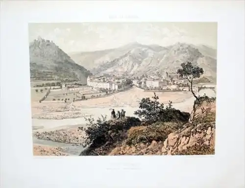 Puget-Théniers Alpes-Maritimes Lithographie Coleur lithograph