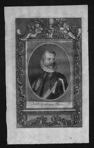 Jobst Joseph Graf von Thurn-Valsassina engraving Kupferstich Portrait