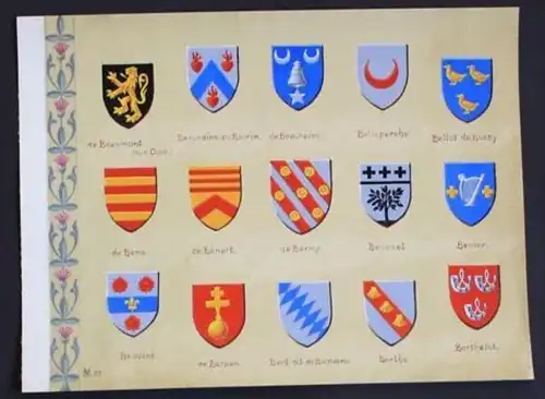 Beaumont Berny Benezet Benier Bena Berthe Blason Wappen Heraldik