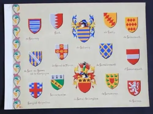 Habarcq Hamel-Bellenglise Haravesnes Harnes Hailly Hack Blason Wappen Heraldik