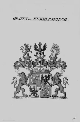 Rummerskirch Wappen Adel coat of arms heraldry Heraldik crest Kupferstich