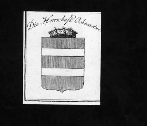 Herrschaft Ochsenstein Elsass Kupfer Wappen