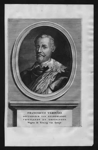 Francisco Verdugo Holland Niederlande Gelderland Portrait Kupferstich