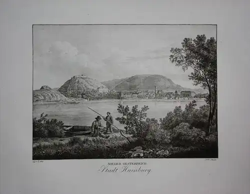 Hainburg an der Donau Niederösterreich Österreich Original Lithographie Kunike