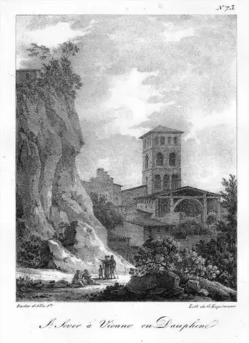 Vienne Saint-Sever Dauphiné Lithographie