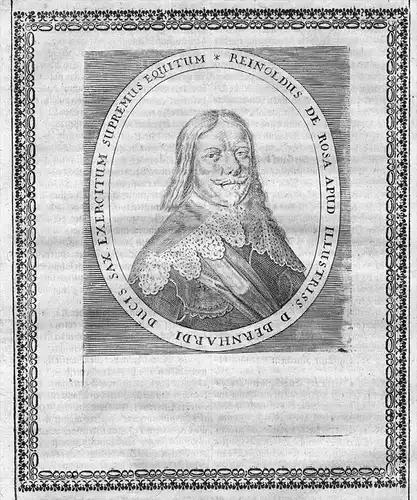 Reinhold von Rosen Offizier Kupferstich Portrait engraving