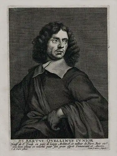 Artus Quellinus II sculptor Bildhauer Kupferstich Portrait engraving