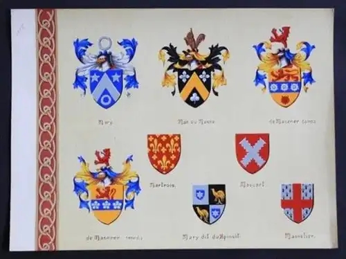 Mary Mas Mascart Martrois Masener Mary Masselier Blason Wappen heraldique