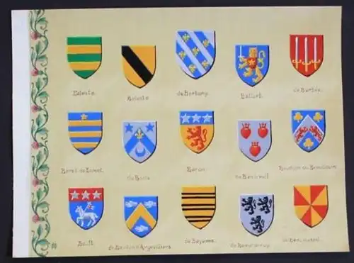 Baleste Barbany Ballart Barbee Baron Barle Blason Wappen Heraldik