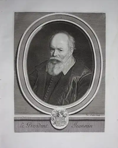 Pierre Jeannin Staatsmann Diplomat France gravure Kuperstich Portrait