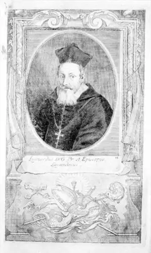 Leonhard v Götz Lavant St Andreas Kärnten Portrait Kupferstich