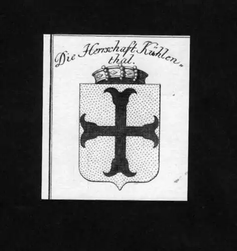 Herrschaft Kühlental Schwaben Kupferstich Wappen
