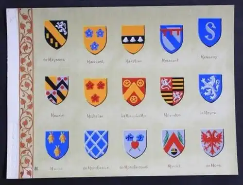 Maysons Mazelant Merchier Messeny Meurin Blason Wappen heraldique heraldry