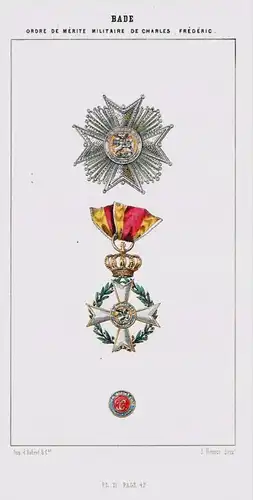 Militär-Karl-Friedrich-Verdienstorden Baden Orden Ordre medal decoration