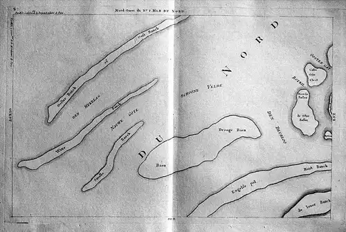 Nordsee bei Middelburg Westkapelle map Karte carte gravure