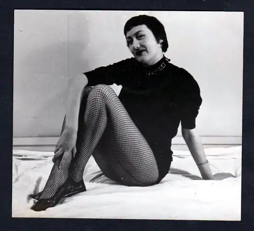 Unterwäsche lingerie Erotik nude vintage Netz Dessous pin up Foto photo