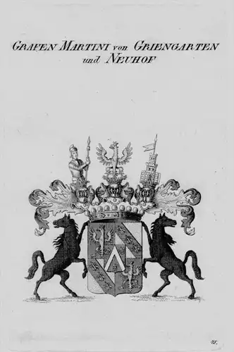 Martini Wappen Adel coat of arms heraldry Heraldik crest Kupferstich