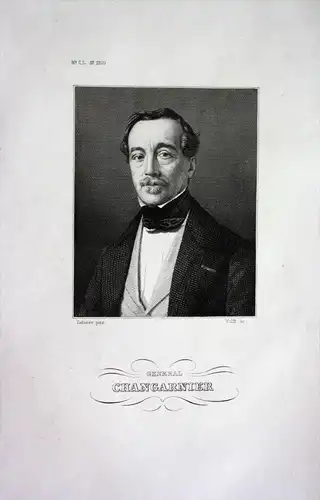 Nicolas Changarnier General Frankreich France Stahlstich Portrait