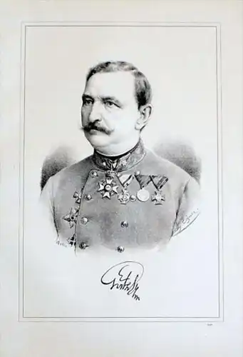 Wilhelm Ritter von Görtz Lithographie Portrait Lithographie litho